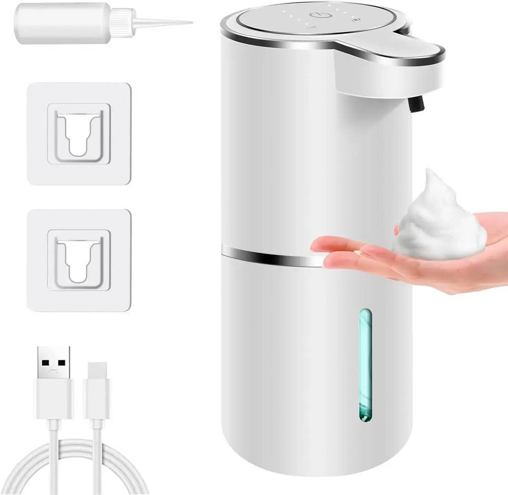 Revolutionary Touchless Automatic Foaming Soap Dispenser - USB Rechargeable, 380ml Capacity, Customizable Foam Levels for Ultimate Hygiene