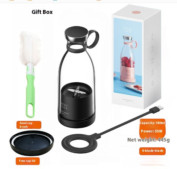 Blend On-the-Go: 350ML Portable Electric Juicer Blender - USB Rechargeable for Fresh Smoothies and Juices Anywhere!